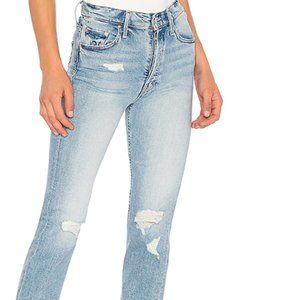 Mother Jeans: Straight leg, light wash denim